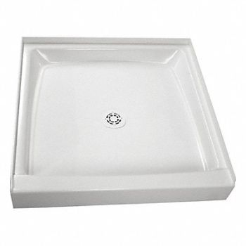 FIAT PRODUCTS Shower Floor Square 32 in x 32 in White, 448P01