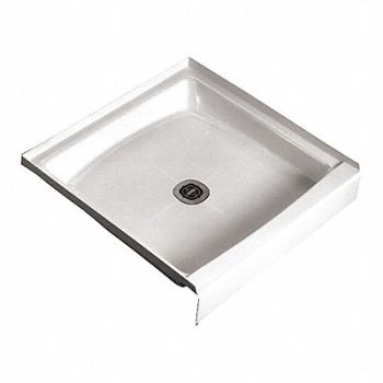 FIAT PRODUCTS Shower Floor Square 42 in x 42 in White, 448P04