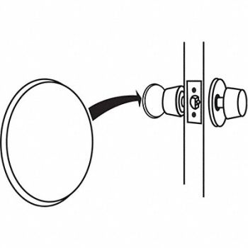 GRAINGER APPROVED Wall Protection Guard 4-41/64 L White, 448R60