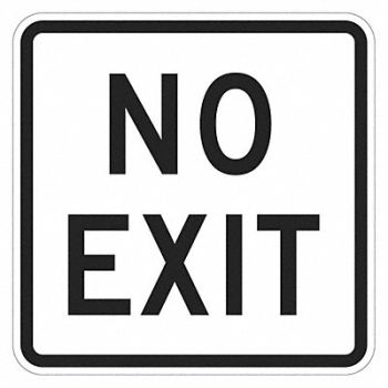 LYLE No Exit Sign For Parking Lots 18 x 18, 449J15