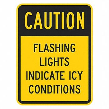 LYLE Icy Conditions Traffic Sign 24 x 18, 449K18