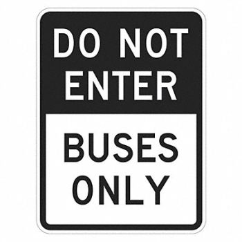LYLE Do Not Enter Traffic Sign 18 x 12, 448U56