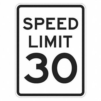 LYLE Speed Limit 30 Traffic Sign 18 x 12, 448U74