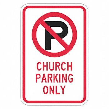 LYLE Church Parking Sign 18 x 12, 449C46