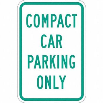 LYLE Compact Car Parking Sign 18 x 12, 448V18