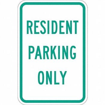 LYLE Resident Parking Sign 18 x 12, 448V25