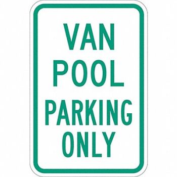 LYLE Car Pool Parking Sign 18 x 12, 448V55