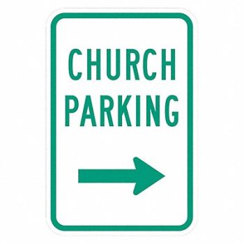 LYLE Church Parking Sign 18 x 12, 448V58