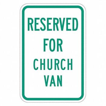 LYLE Church Parking Sign 18 x 12, 448V61