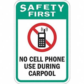 LYLE No Cell Phones Traffic Sign 24 x 18, 449K22
