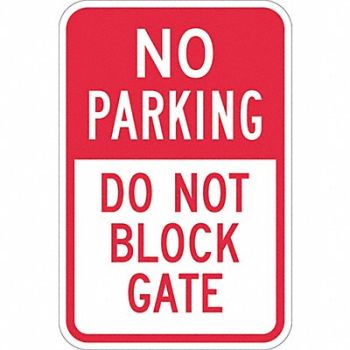 LYLE Gate No Parking Sign 18 x 12, 448W19