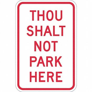 LYLE Church Parking Sign 18 x 12, 448W29