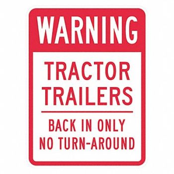 LYLE No Trucks Traffic Sign 18 x 12, 449D37
