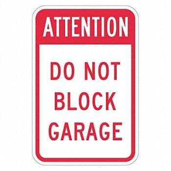 LYLE Garage No Parking Sign 18 x 12, 449D40