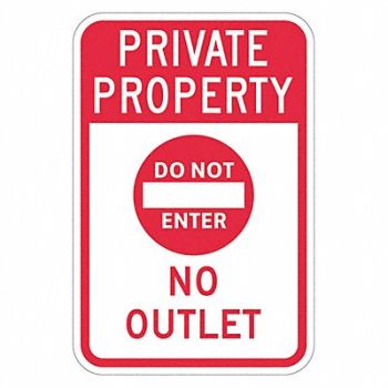 LYLE Do Not Enter Traffic Sign 18 x 12, 449A27