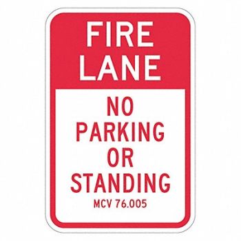 LYLE Fire Lane No Parking Sign 18 x 12, 449D66