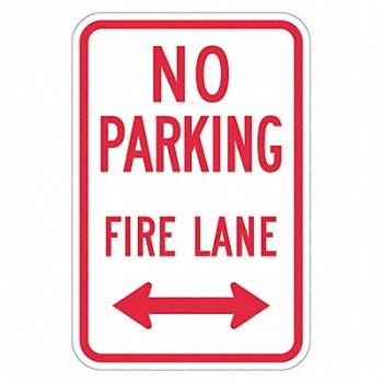 LYLE No Parking Fire Lane Sign 18 x 12, 448X04