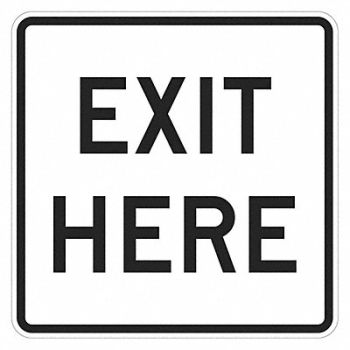 LYLE Exit Sign For Parking Lots 18 x 18, 449J14