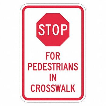 LYLE Pedestrian Crossing Traffic Sign 24 x18, 449K07