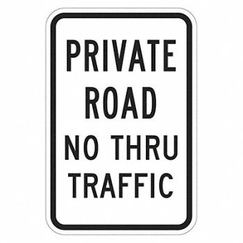 LYLE Private Road Traffic Sign 24 x 18, 449K11