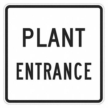 LYLE Plant Entrance Sign 24 x 24, 449K96
