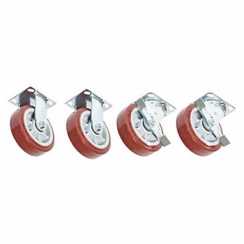 GREENLEE Standard Plate Caster Kit Swivel/Rigid, 449U04