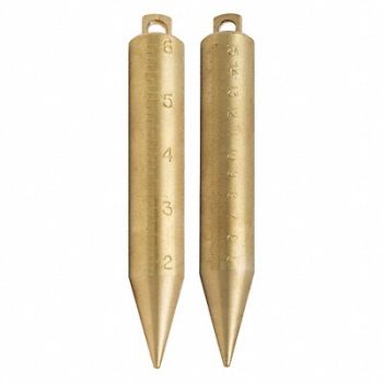 US TAPE Plumb Bob 20 oz Size Brass Construction, 449U30