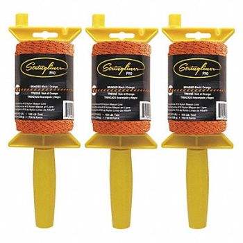 STRINGLINER Masons Line Reel Braided 500 ft L PK3, 449U48