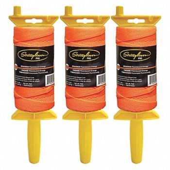 STRINGLINER Masons Line Reel Braided 1000 ft L PK3, 449U49