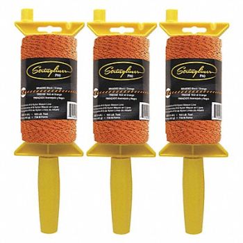 STRINGLINER Masons Line Reel Braided 1000 ft L PK3, 449U52