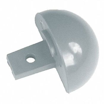 PAWLING CORP H3623 End Cap Silver-Gray 2 x 1-1/16In, 44A012