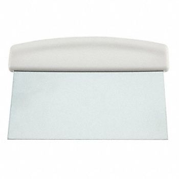 CRESTWARE Dough Scraper Steel/Plastic 6-1/2 In, 44F704