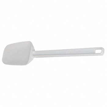 CRESTWARE Spoon Spatula Plastic 9-1/2 In PK12, 44F719