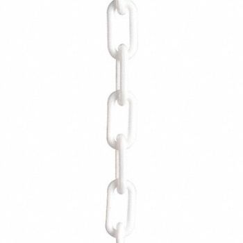 MR. CHAIN Plastic Chain 1-1/2 In x 50 ft White, 44F762