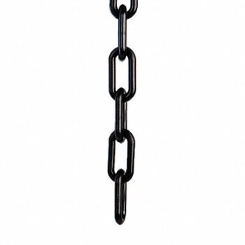 MR. CHAIN Plastic Chain 1-1/2 In x 50 ft Black, 44F764