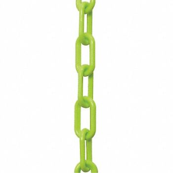 MR. CHAIN Plastic Chain 1-1/2 Inx50ft Safety Green, 44F767