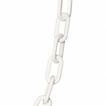 MR. CHAIN Plastic Chain 2 In x 50 ft White, 44F768