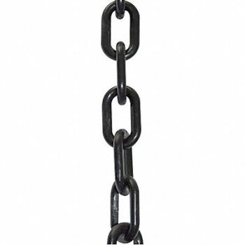 MR. CHAIN Plastic Chain 2 In x 50 ft Black, 44F770