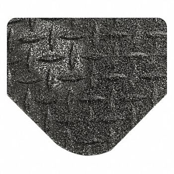WEARWELL INC Diamond-Plate w/Grit Shield Blk 4x8ft, 44HN86