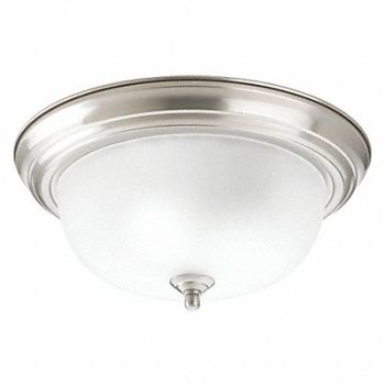 PROGRESS LIGHTING Med Flush Mount t 2-75W, 44LV52