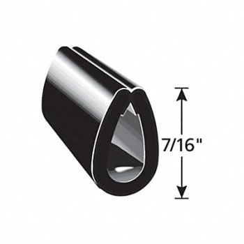 TRIM LOK INC Edge Guard Black 7/16 in L 250 ft, 44M844