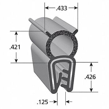 TRIM LOK INC Trim Seal Coex 328 ft, 44M850