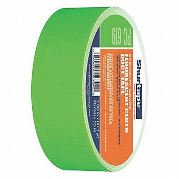 SHURTAPE Duct Tape Fluorescent Green 1 7/8inx60yd, 53XM33