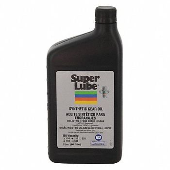 SUPER LUBE Synthetic Gear Oil ISO 220 1 Qt., 44N768