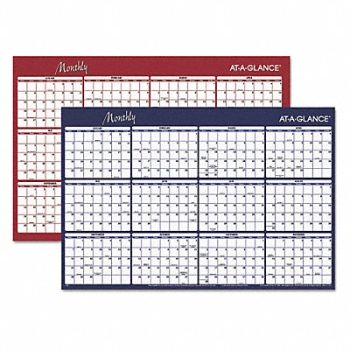 AT-A-GLANCE Horizontal Erasable WallCalendar 32 X48, 44NR15