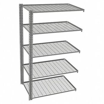 TENNSCO Boltless Shelving 30x84x48in AdOn, 44P679