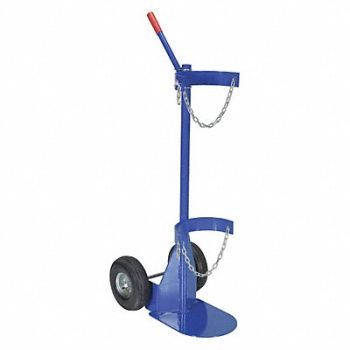 VESTIL Cylinder Dolly Pneumatic Wheels, 44PX01