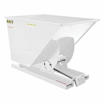 VESTIL Self-Dump Hopper MD 1 cu yd. 4K lb Wht, 44PX33