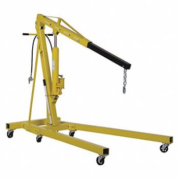 VESTIL Air/Hand Pump Hydraulic Shop Crane 4K, 44RA78