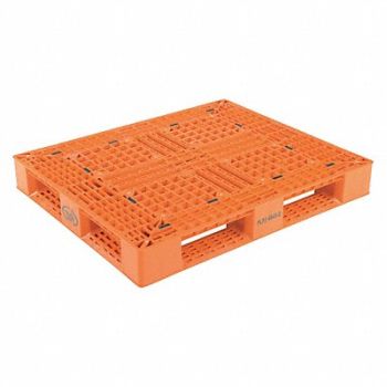 VESTIL Plastic Pallet Orange 47-3/8 Lx39-1/2 W, 44RP19